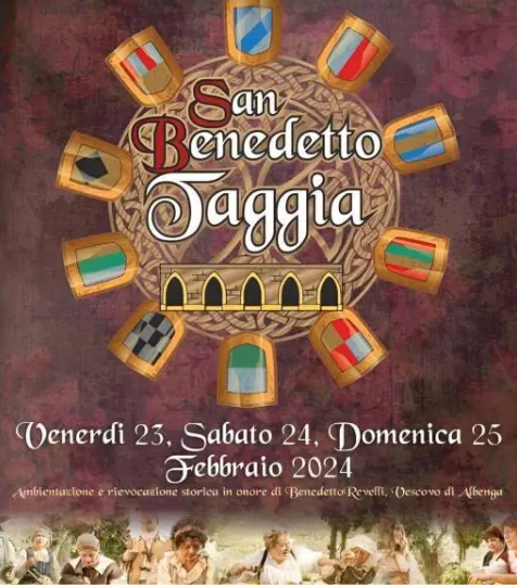 Taggia: dal 23 al 25 febbraio il corteo storico di San Benedetto